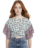NANCI FLORAL PRINT TEE - DAZED/MULTI