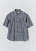 Natural Dye Stripe Cotton Shirt | Indigo