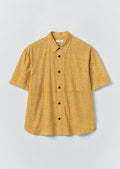 Natural Dye Stripe Cotton Shirt | Turmeric