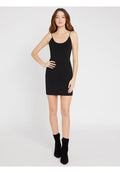 NELLE FITTED MINI DRESS - BLACK