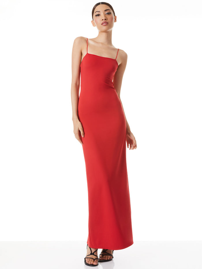 NELLE SPAGHETTI STRAP MAXI DRESS - OCEAN BLUE