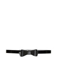 NEW BOW PATENT LEATHER BELT - BLACK