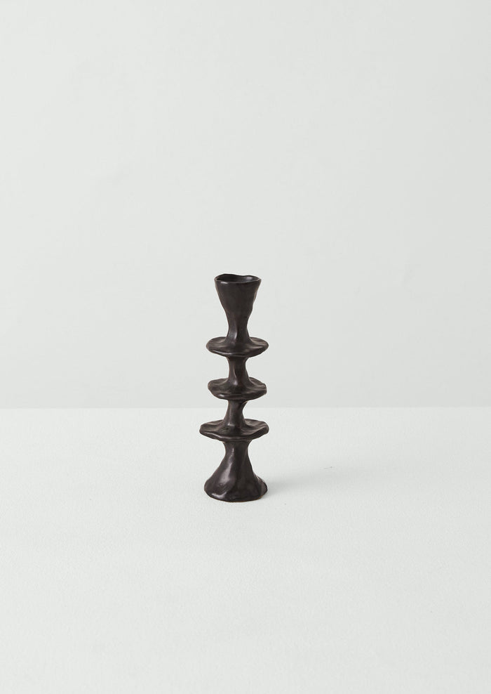 New Talk Studios Large Candlestick | Black