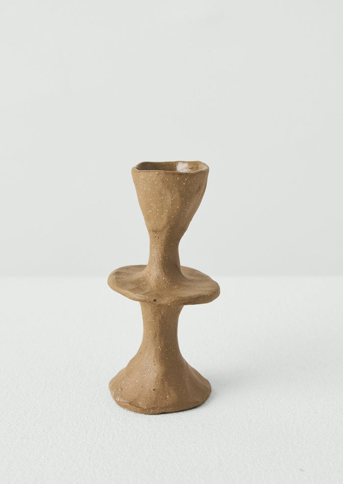 New Talk Studios Small Candlestick | Clay