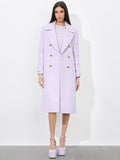 NICHOLAS DOUBLE BREASTED COAT - LILAC