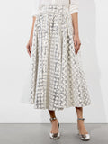 NILDA VOLUMINOUS SKIRT - OFF WHITE