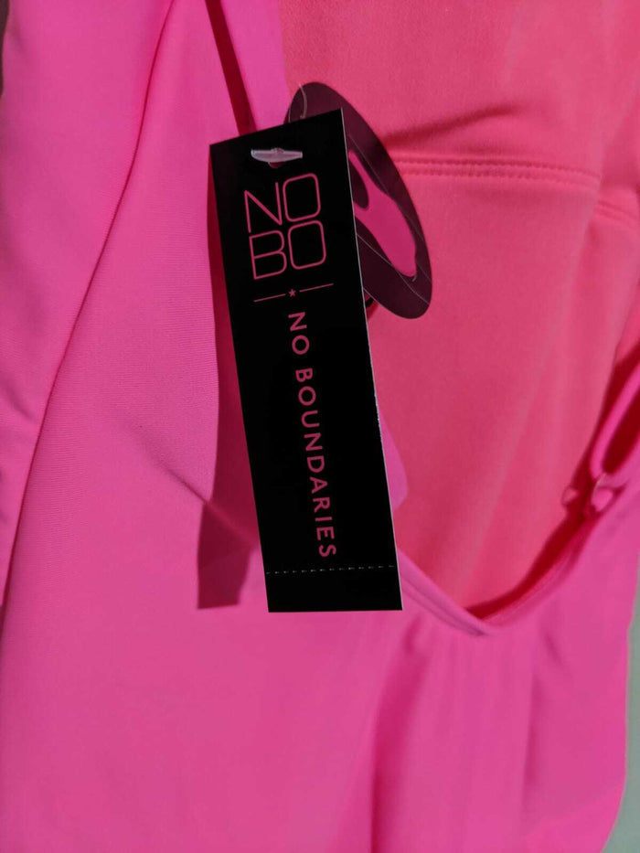 No Boundaries 1 PC Bikini Fit Pink Out of Office Swimsuit