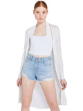 NOLA V-NECK CARDIGAN - SOFT WHITE
