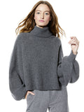 NORIKO TWOWAY TRTLNK ASYM PLVR - MED HEATHER GREY