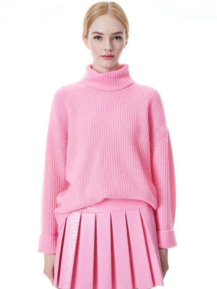 NORMA TURTLENECK PULLOVER SWEATER - PRIMROSE