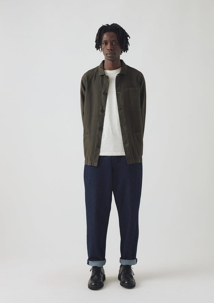 Norv Denim Tapered Pants | Dark Indigo