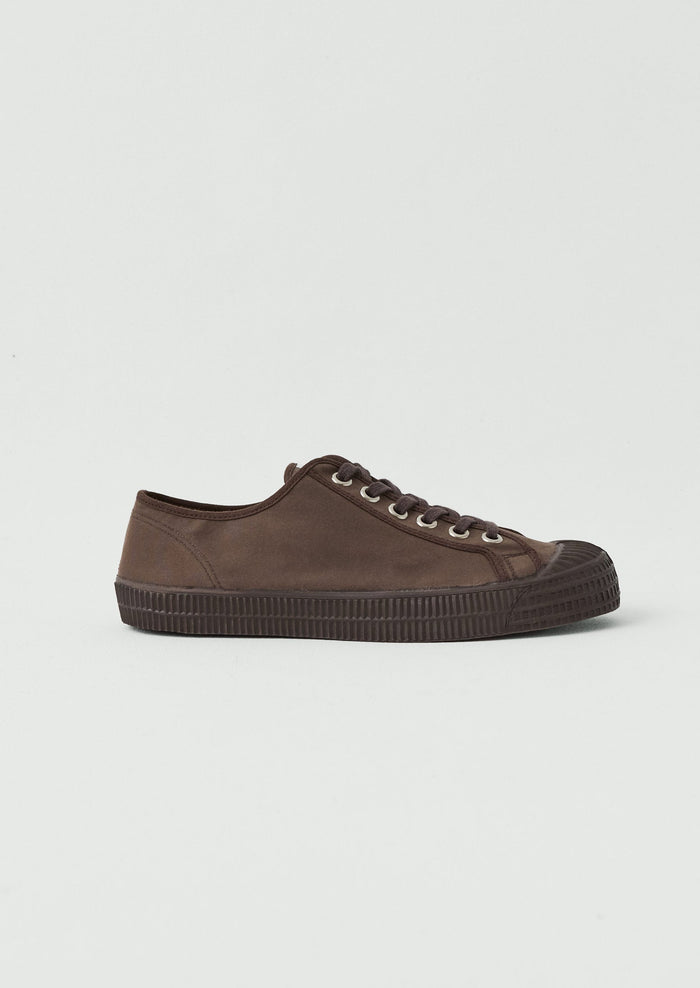 Novesta Star Master Waxed Cotton Trainers | Chocolate Brown