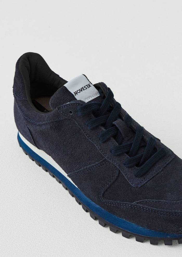 Novesta Suede Marathon Trail Trainers | Midnight Blue