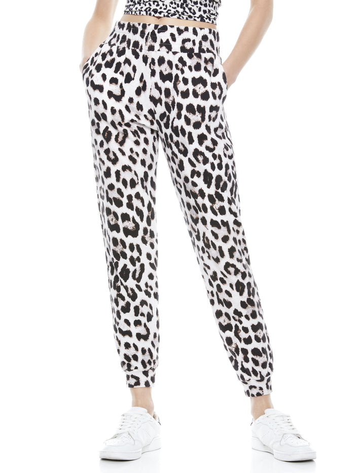 NYC LEOPARD SLIM JOGGER - ROYAL LEOPARD SM