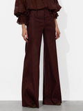 OLIVIA LINEN PANT - MOCHA