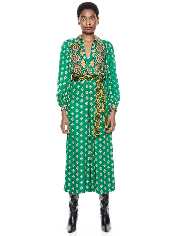 OLSEN WIDE LEG JUMPSUIT - FOULARD/COMBO