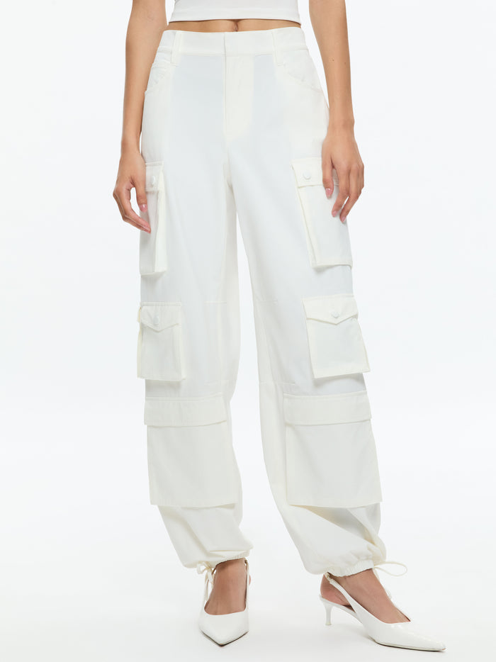 OLYMPIA CARGO PANTS - OFF WHITE