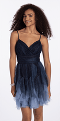 navy/size/4/missy/Camille La Vie/Ombre Glitter Mesh Empire Fit and Flare Dress/front 2