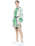 ORALIA BUTTON DOWN MINI DRESS - LOVE LETTER MULTI
