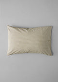 Organic Cotton Ticking Stripe Housewife Pillowcase | Ecru/Straw