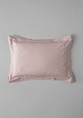 Organic Cotton Ticking Stripe Oxford Pillowcase | Ecru/Rose
