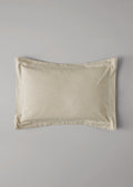 Organic Cotton Ticking Stripe Oxford Pillowcase | Ecru/Straw