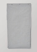 Organic Pyjama Stripe Shower Curtain | Navy/Ecru