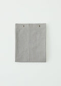 Organic Ticking Stripe Shower Curtain | Ecru/Graphite