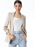 PAILEY FITTED NOTCH COLLAR BLAZER - SAND