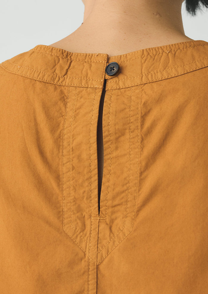 Panelled Garment Dyed Sleeveless Top | Dhal