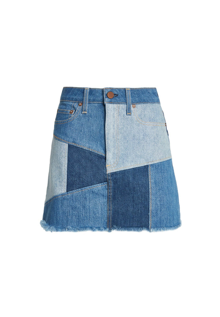 PATCHWORK MINI SKIRT - KEEP STEPPIN