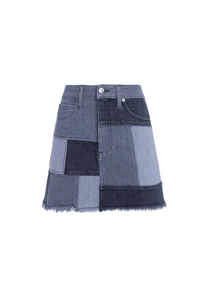 PATCHWORK MINI SKIRT - NIGHT SKY