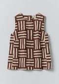 Patchwork Stripe Block Print Top | Sable