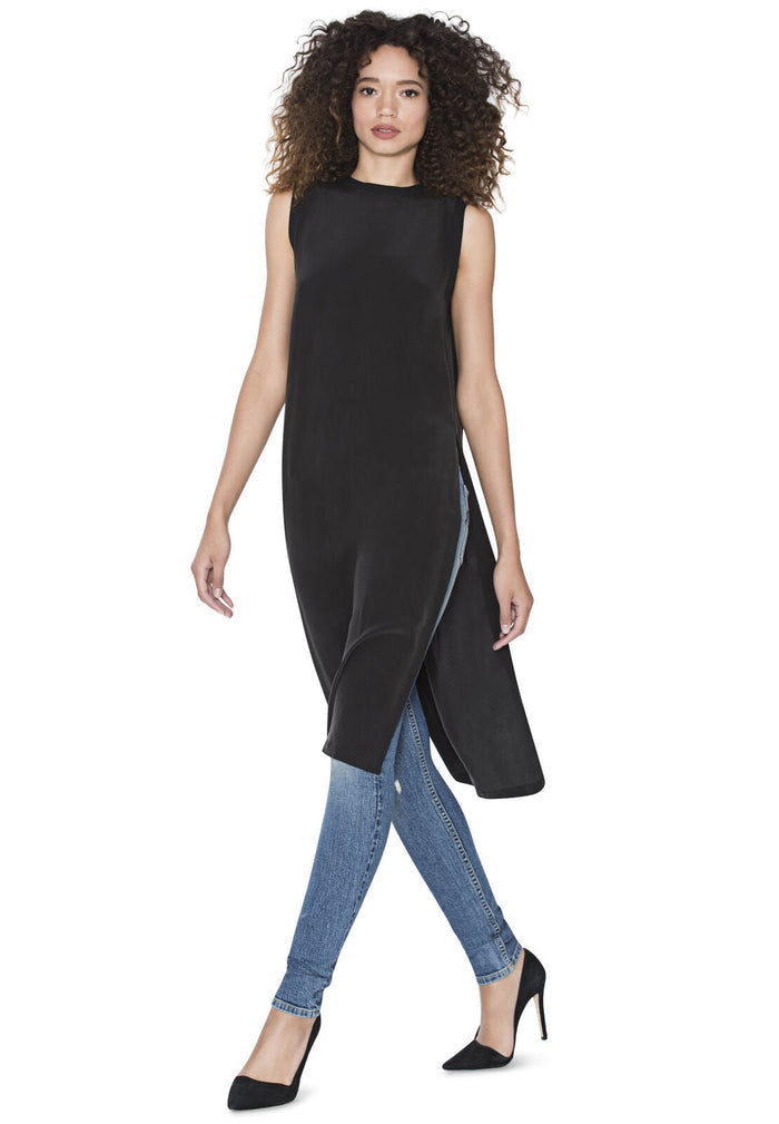 PATSY LNG SDE SLT TNC TNK W RB - BLACK
