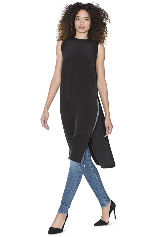 PATSY LNG SDE SLT TNC TNK W RB - BLACK