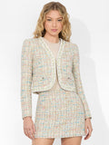 PEYTON TWEED JACKET - OFF WHITE MULTI