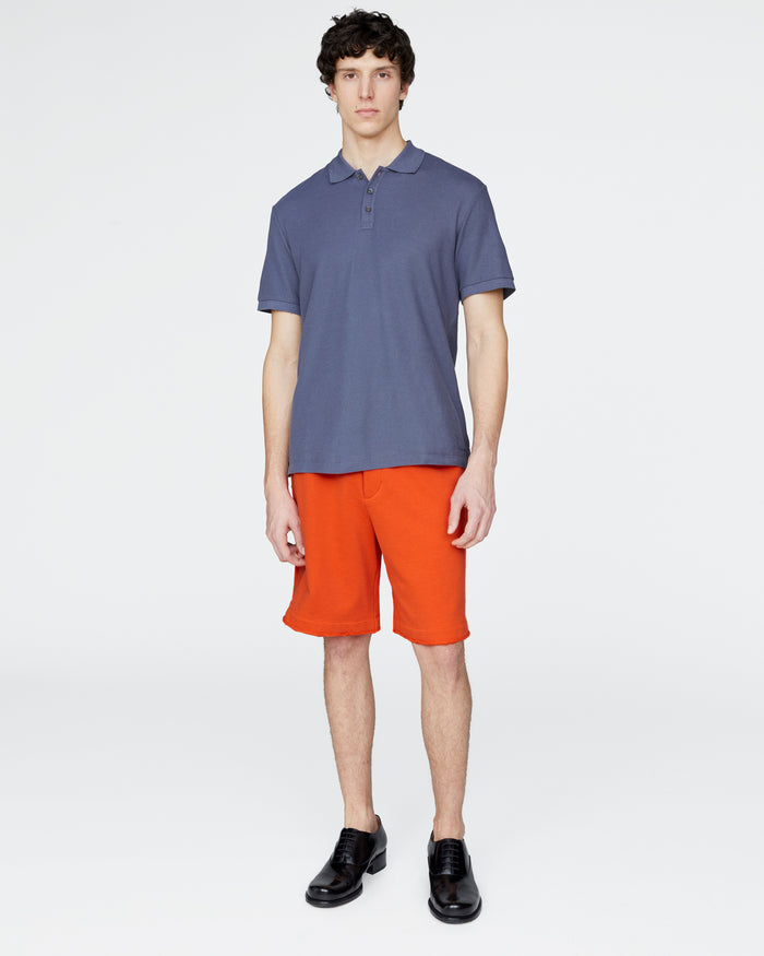 Pima Cotton Pique Polo - Dusk Blue