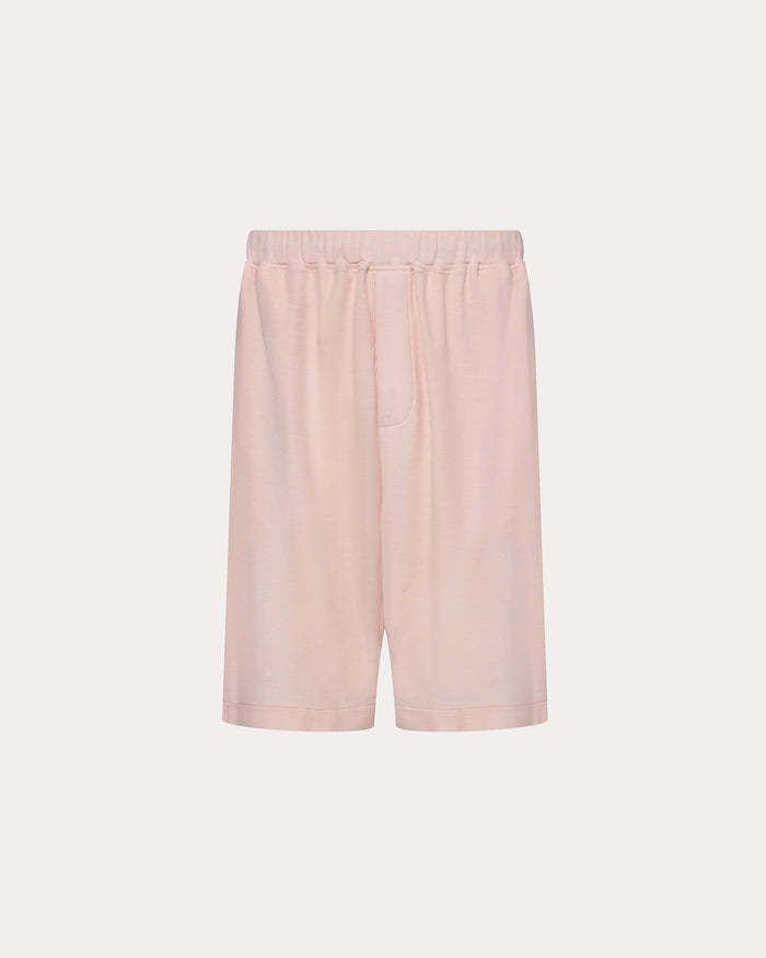 Pima Cotton Pique Shorts - Faded Rose