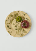 Poterie Barbotine Marbled Plate | Cream/Bottle Green