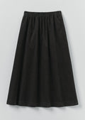 Pull On Cord Skirt | Charcoal