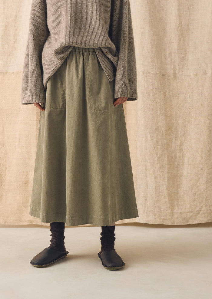 Pull On Cord Skirt | Spelt