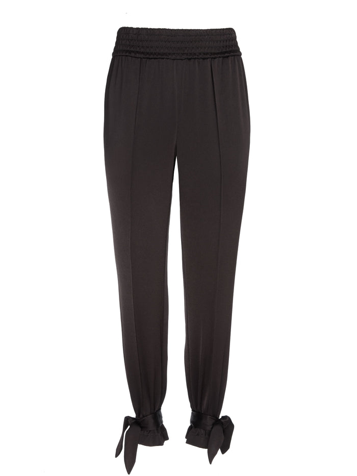 RAMORA JOGGER WITH TIE ANKLE - BLACK