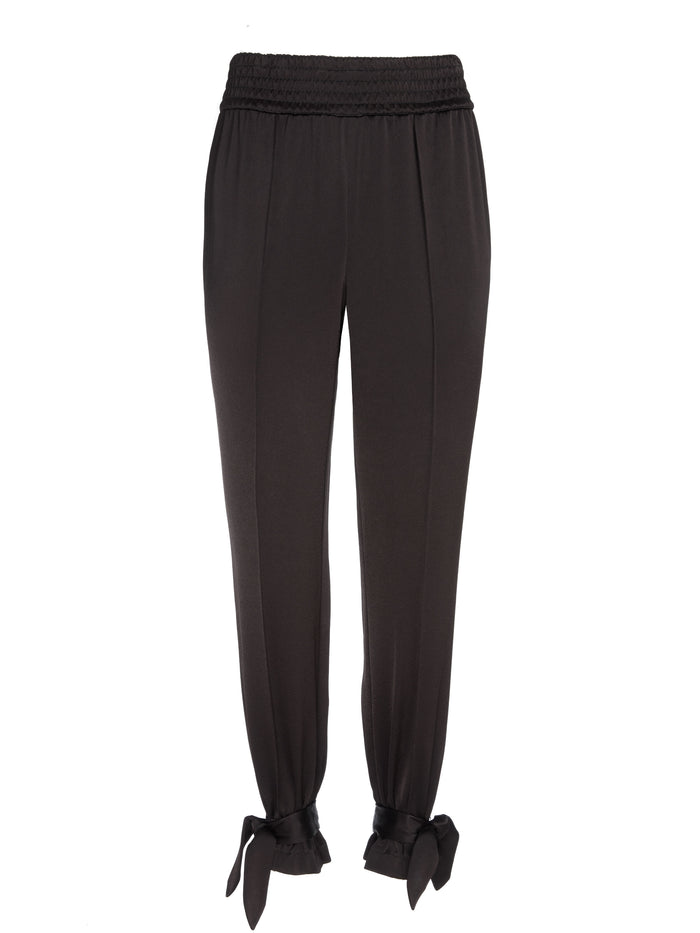 RAMORA JOGGER WITH TIE ANKLE - BLACK
