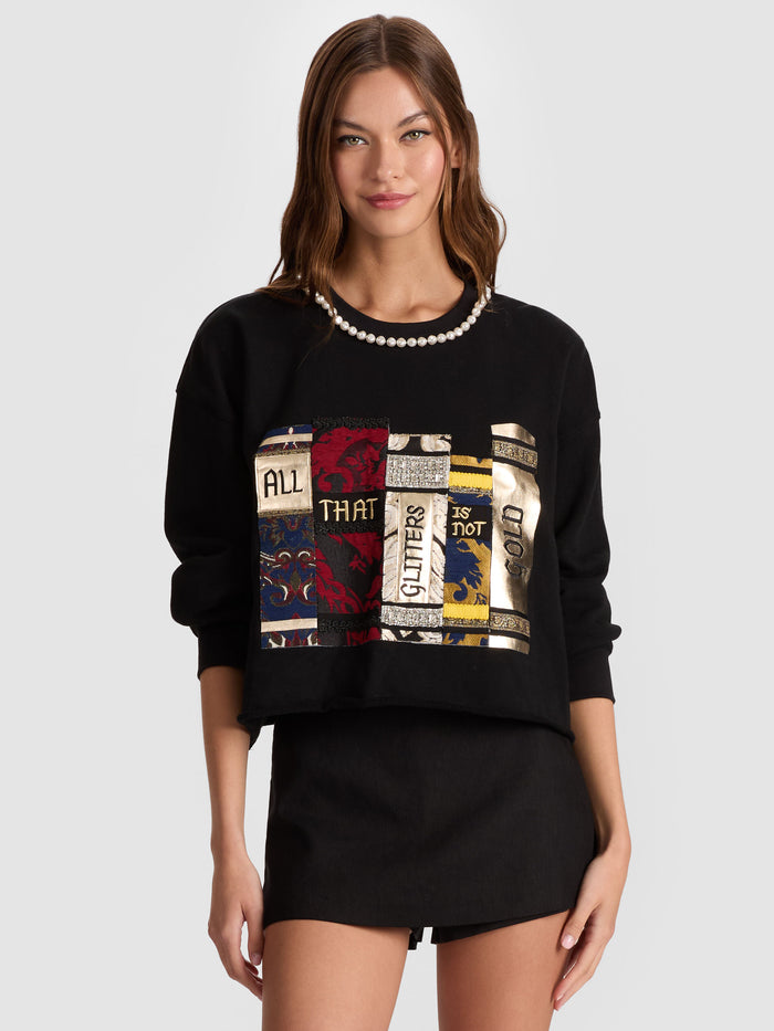 RANDY SWEATSHIRT - BLACK/MULTI
