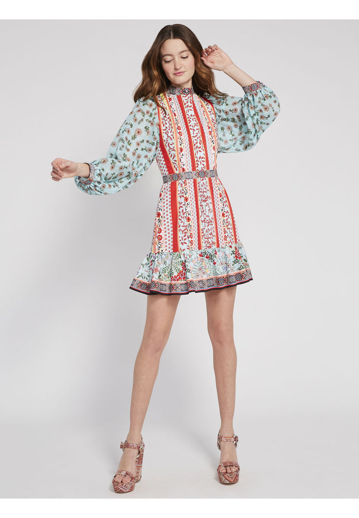 RAYA FLORAL MINI DRESS - PALOMA MULTI/COMBO