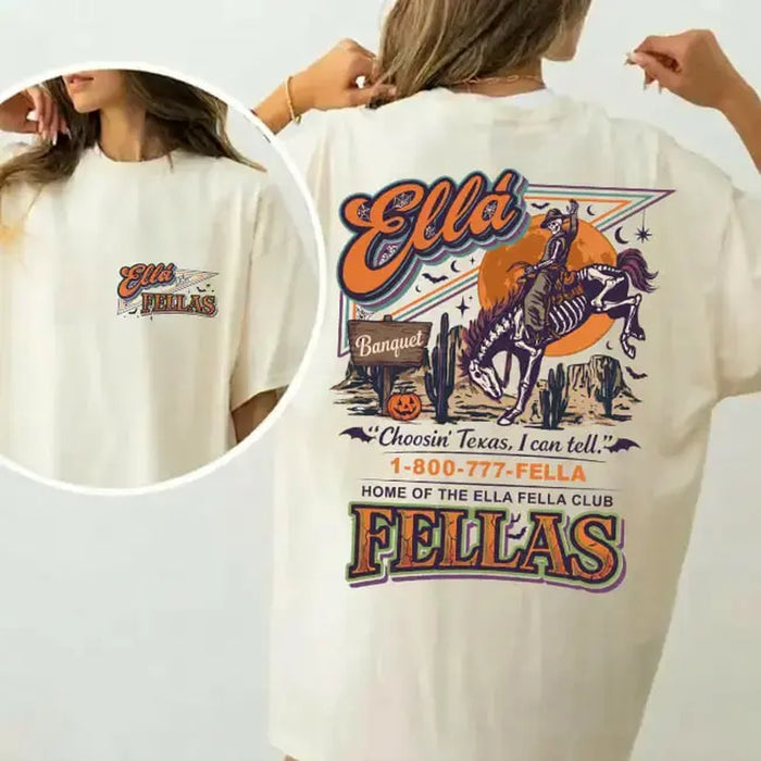 Retro 1-800-777-FELLA - Men'S Graphic Halloween Tee ,Lgleyy Tshirt, Country Rock New Album 2026 Shirt