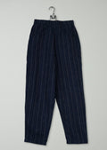 Reworn Alix Stripe Linen Trousers Size XXS (1523) | Navy