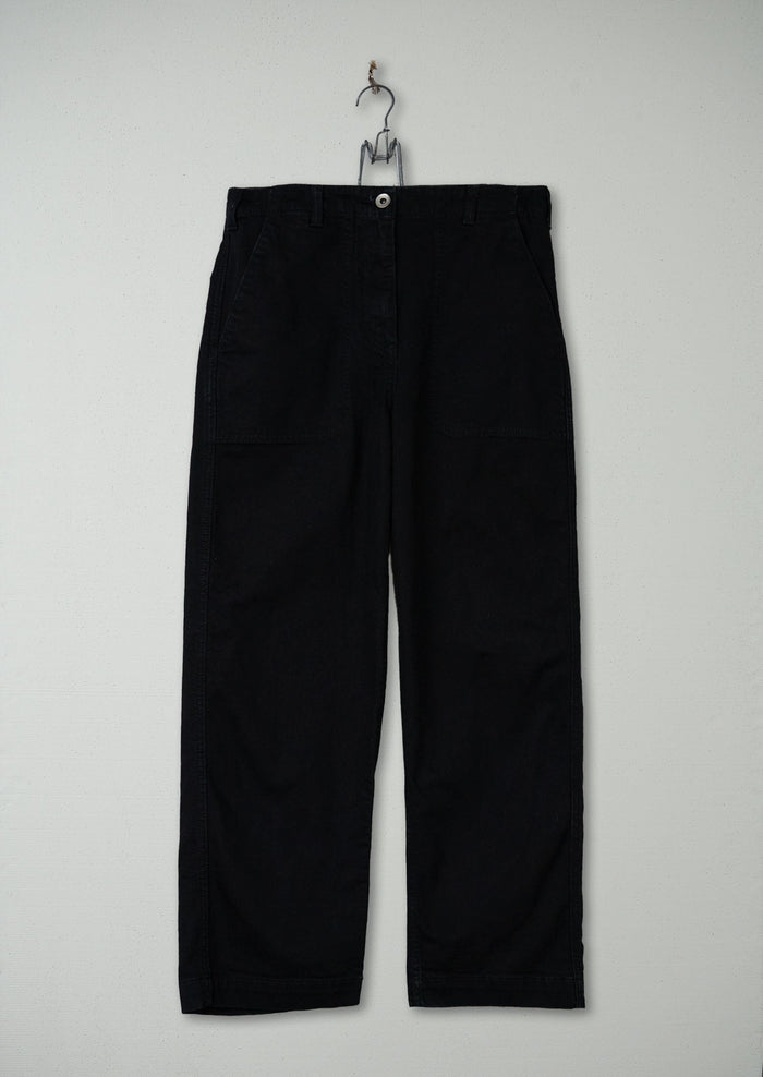 Reworn Ashley Cropped Jeans Size 12 (1598) | Black