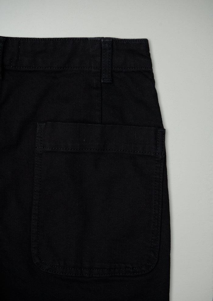 Reworn Ashley Cropped Jeans Size 12 (1598) | Black