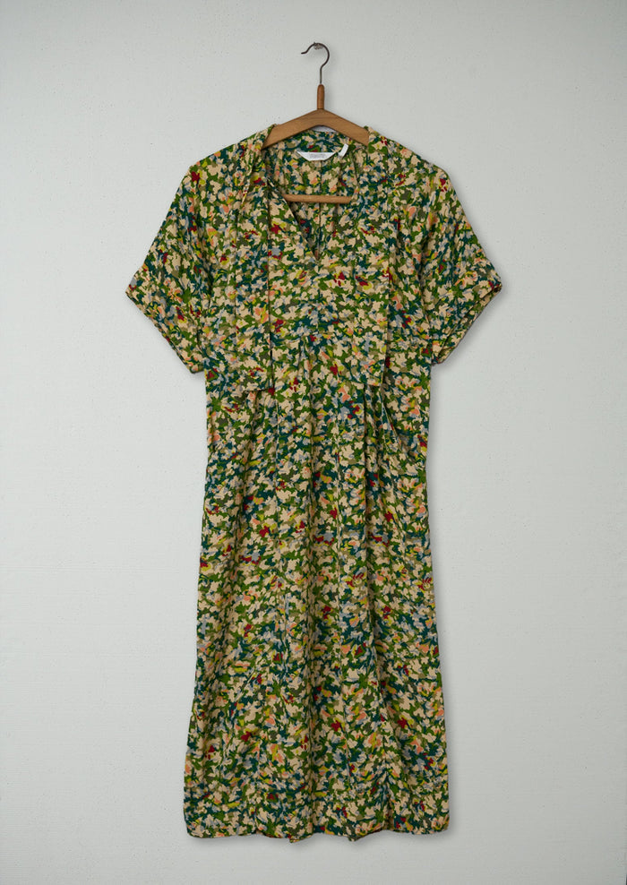 Reworn Bryn Tie Neck Dress Size XXS (2132) | Multi